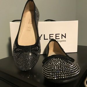 Stunning Kayleen by Los Angeles rhinestone flats